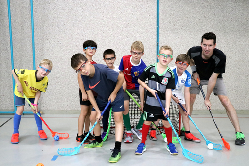 Unihockey mit Alain von der INNEBANDY Glattfelden.